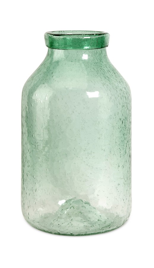 IMAX Cadell Large Green Bubble Glass Jar