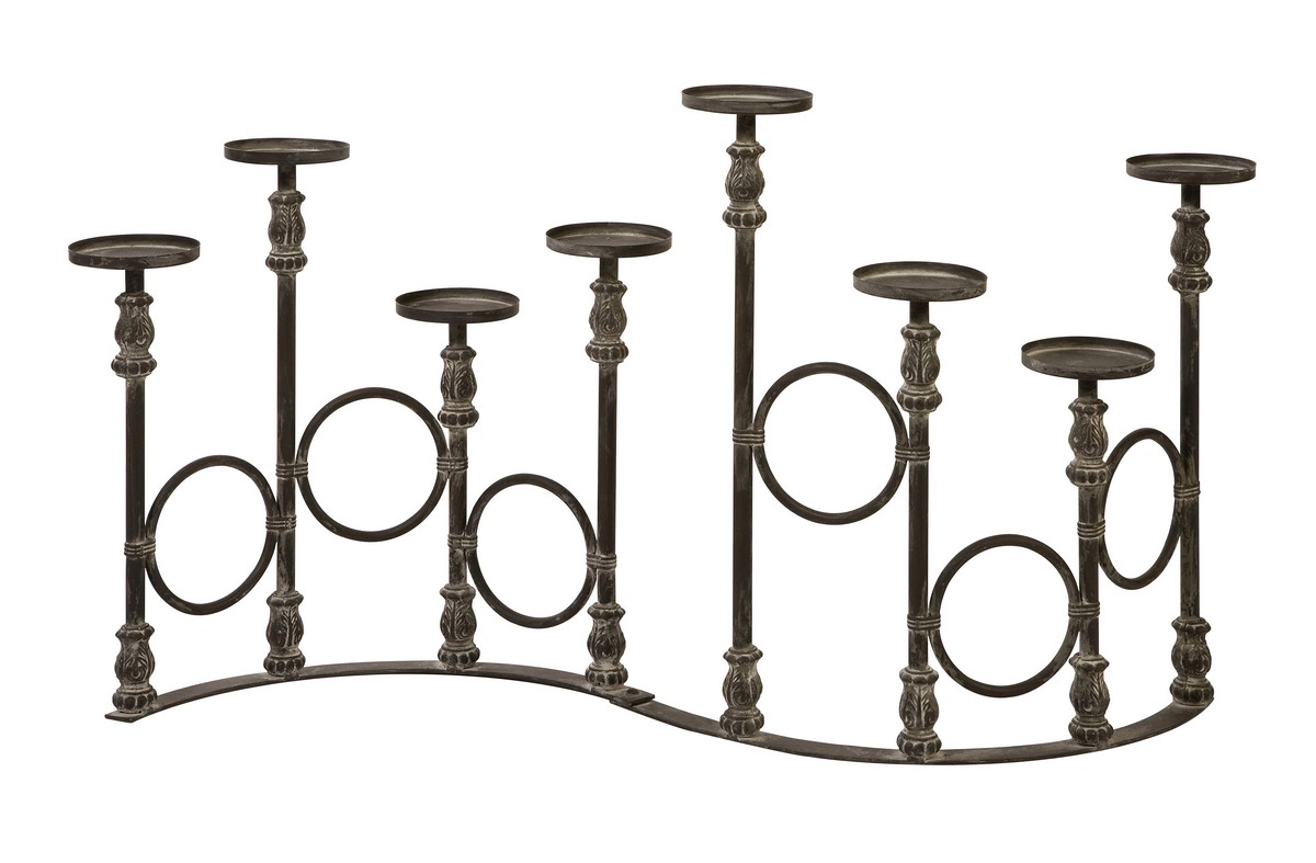 IMAX Lefroy Eight Pillar Candle Stand
