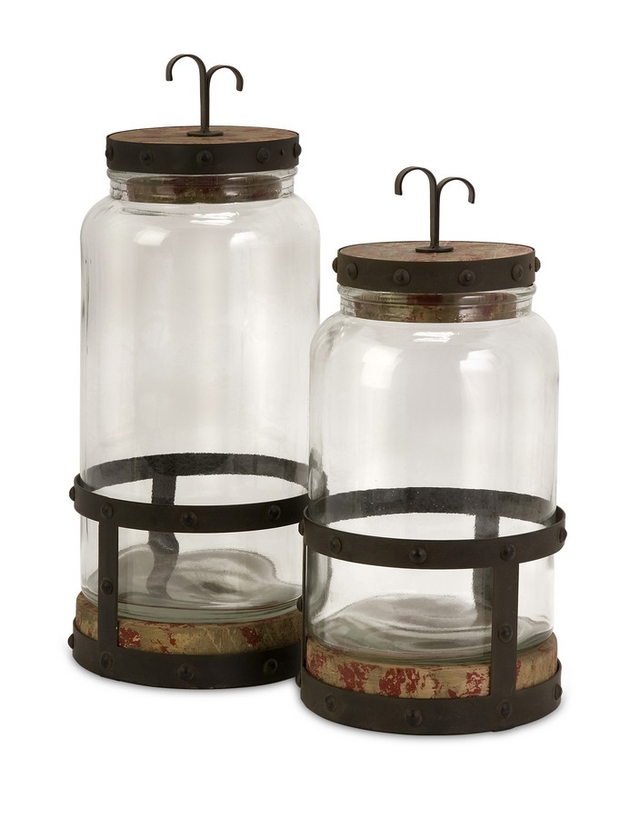 IMAX Sloan Lidded Canisters - Set of 2