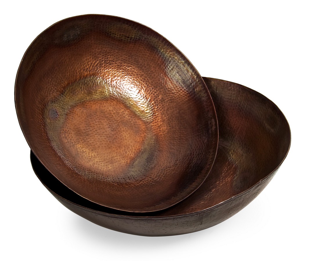 IMAX Copper-Plated Bowls - Set of 2