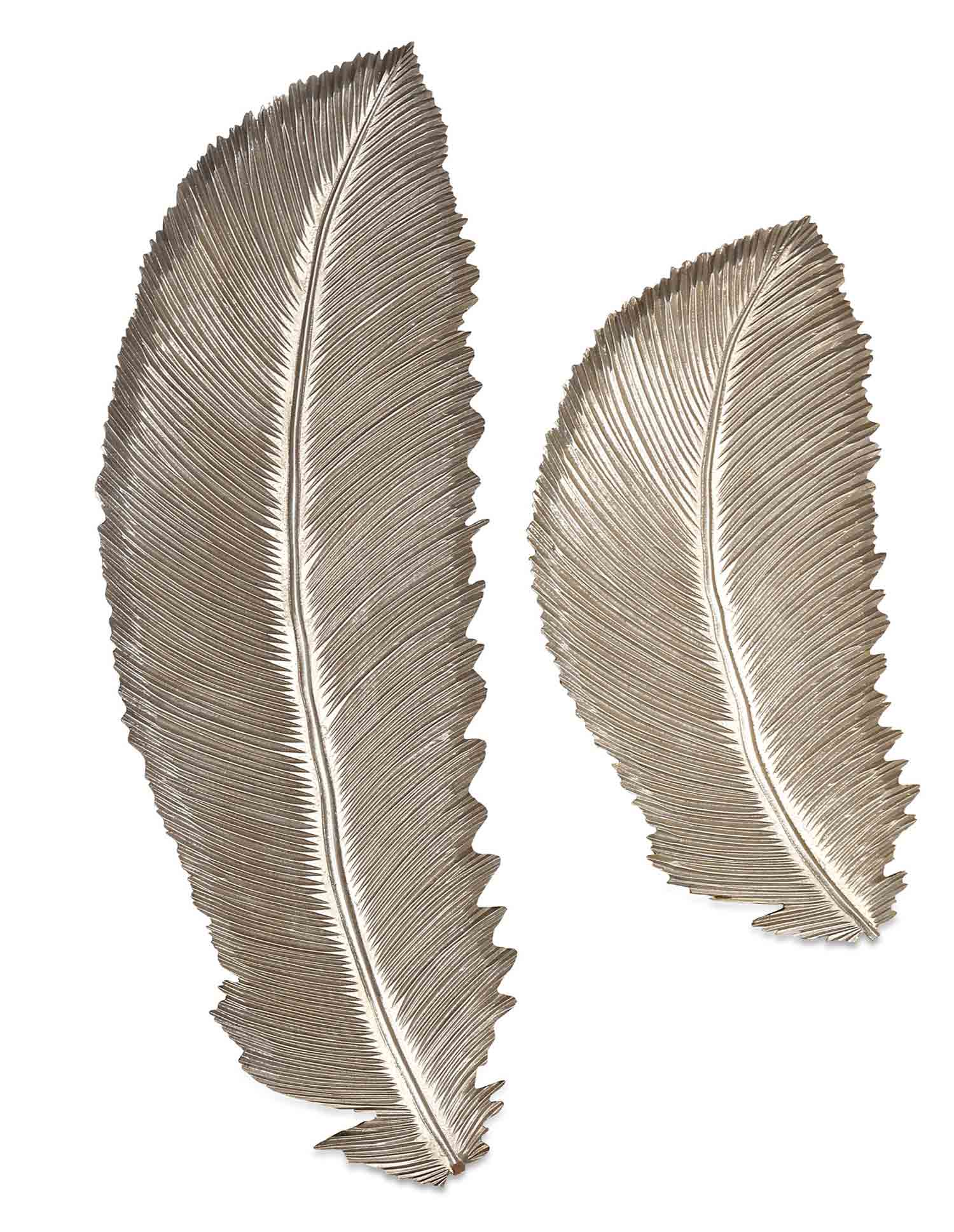 IMAX Eshe Carved Feathers - Set of 2