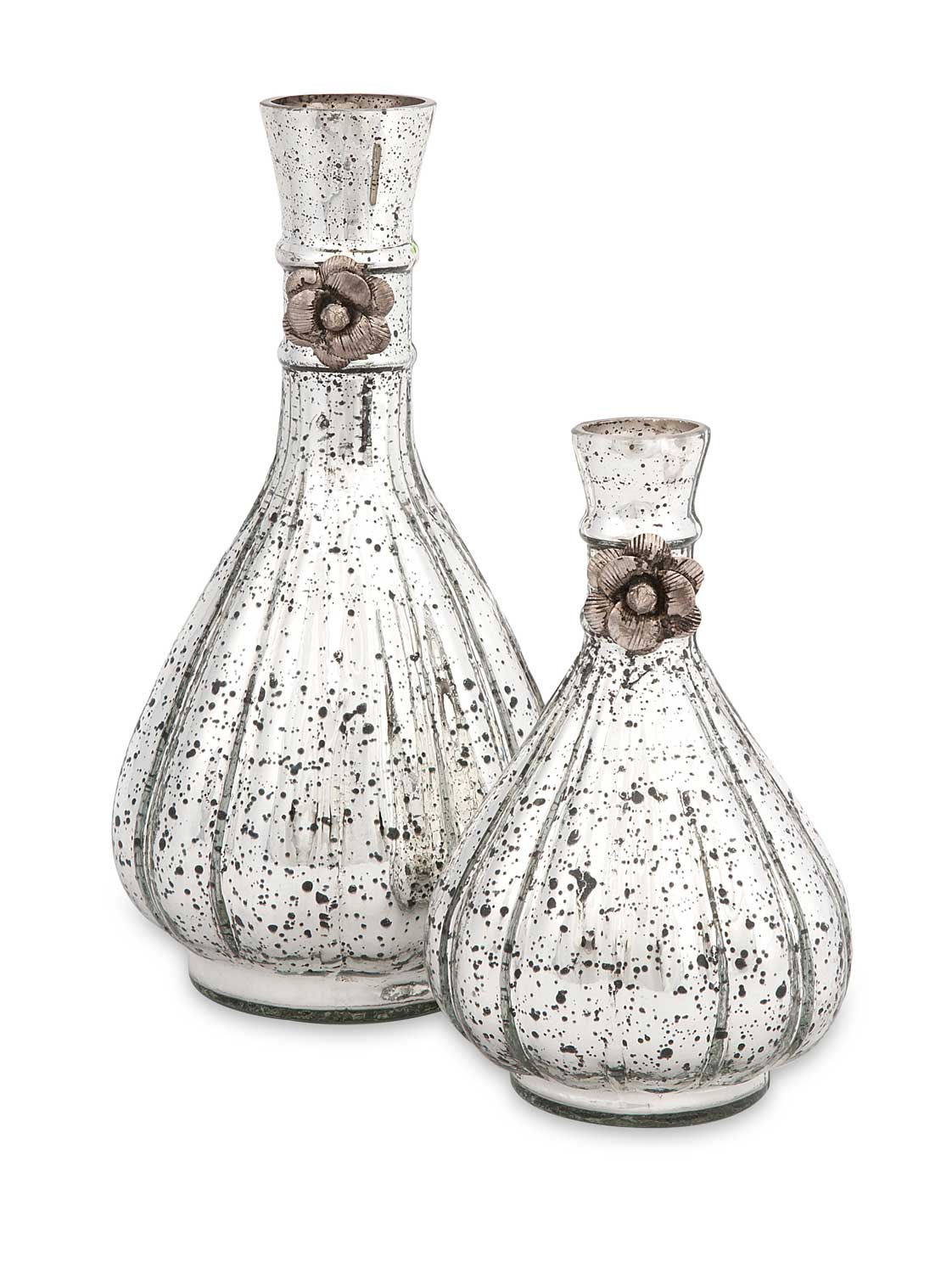 IMAX Gabrielle Glass Bottles - Set of 2
