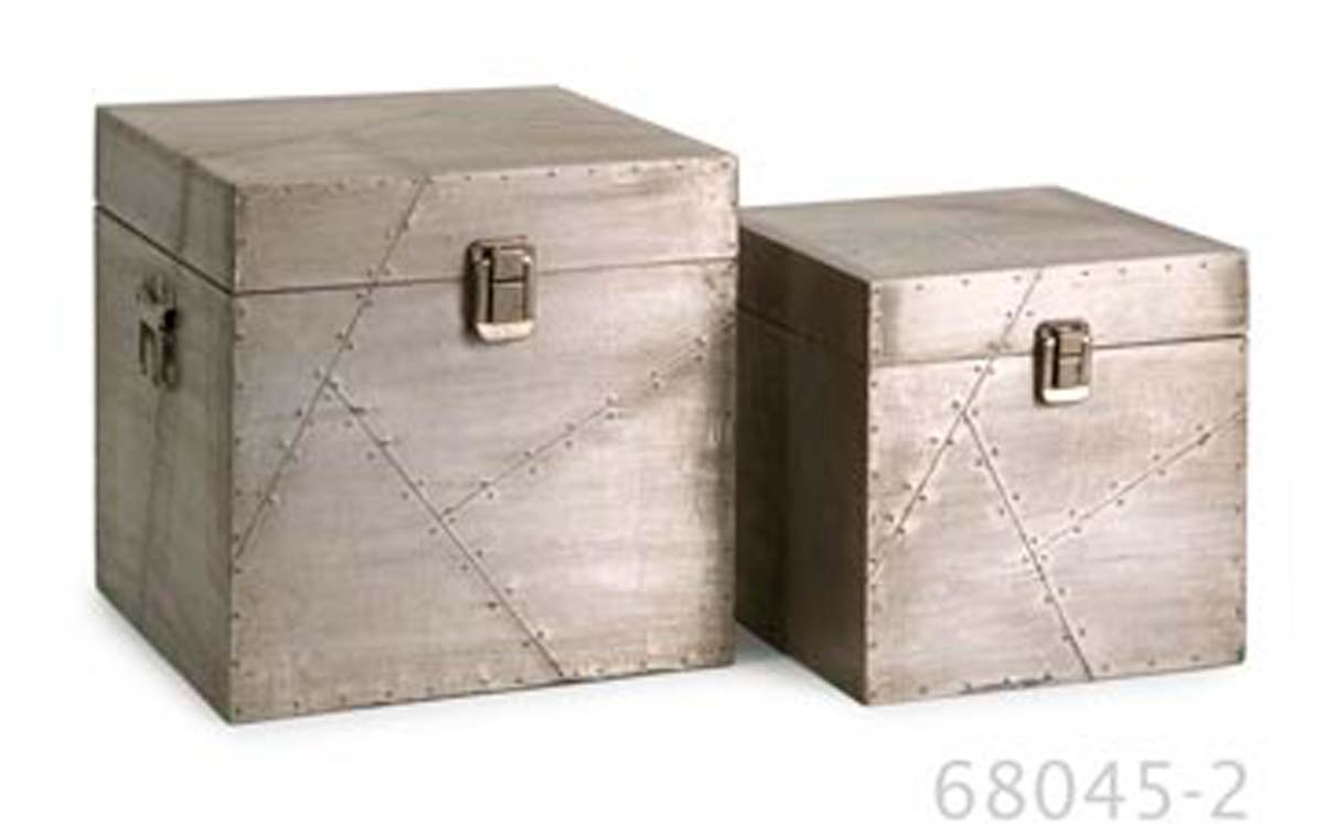 IMAX Jensen Aluminum Clad Boxes - Set of 2