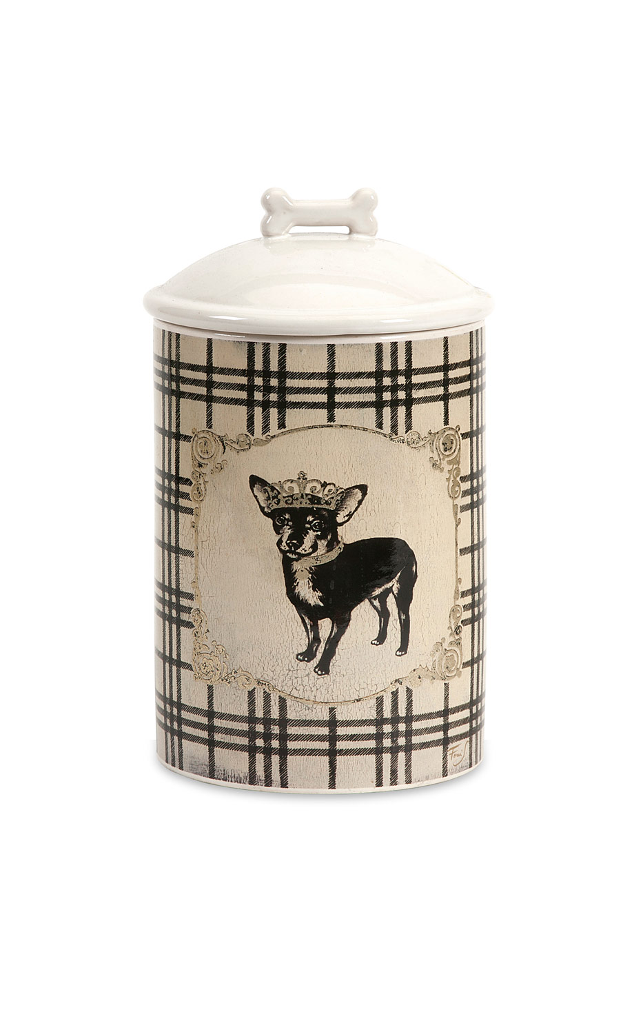 IMAX Dog Ceramic Canister Small