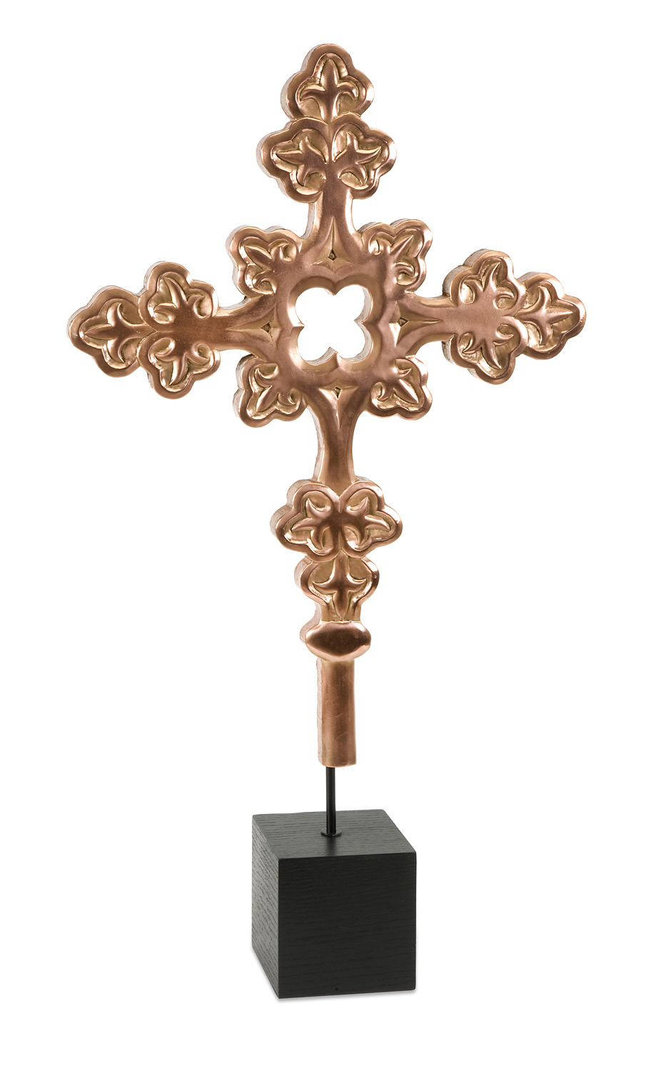 IMAX Elysian Small Copper Cross on Stand