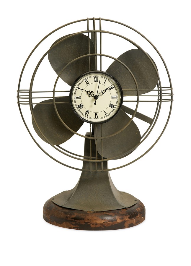 IMAX Thatcher Vintage Fan Clock