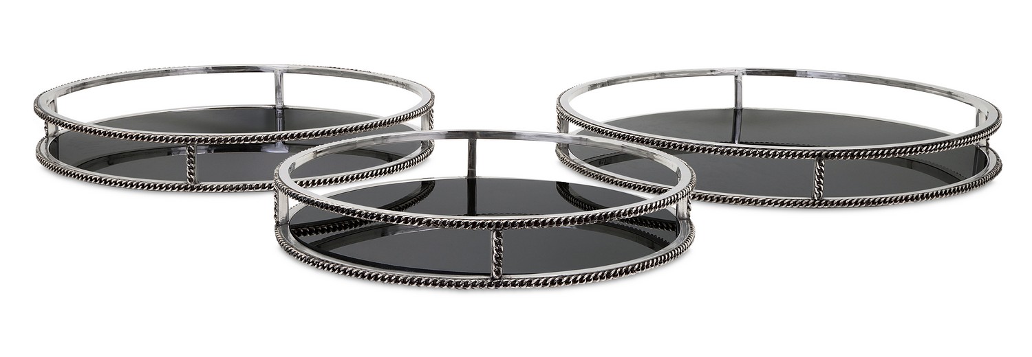 IMAX Nikki Chu Chain Trays - Set of 3