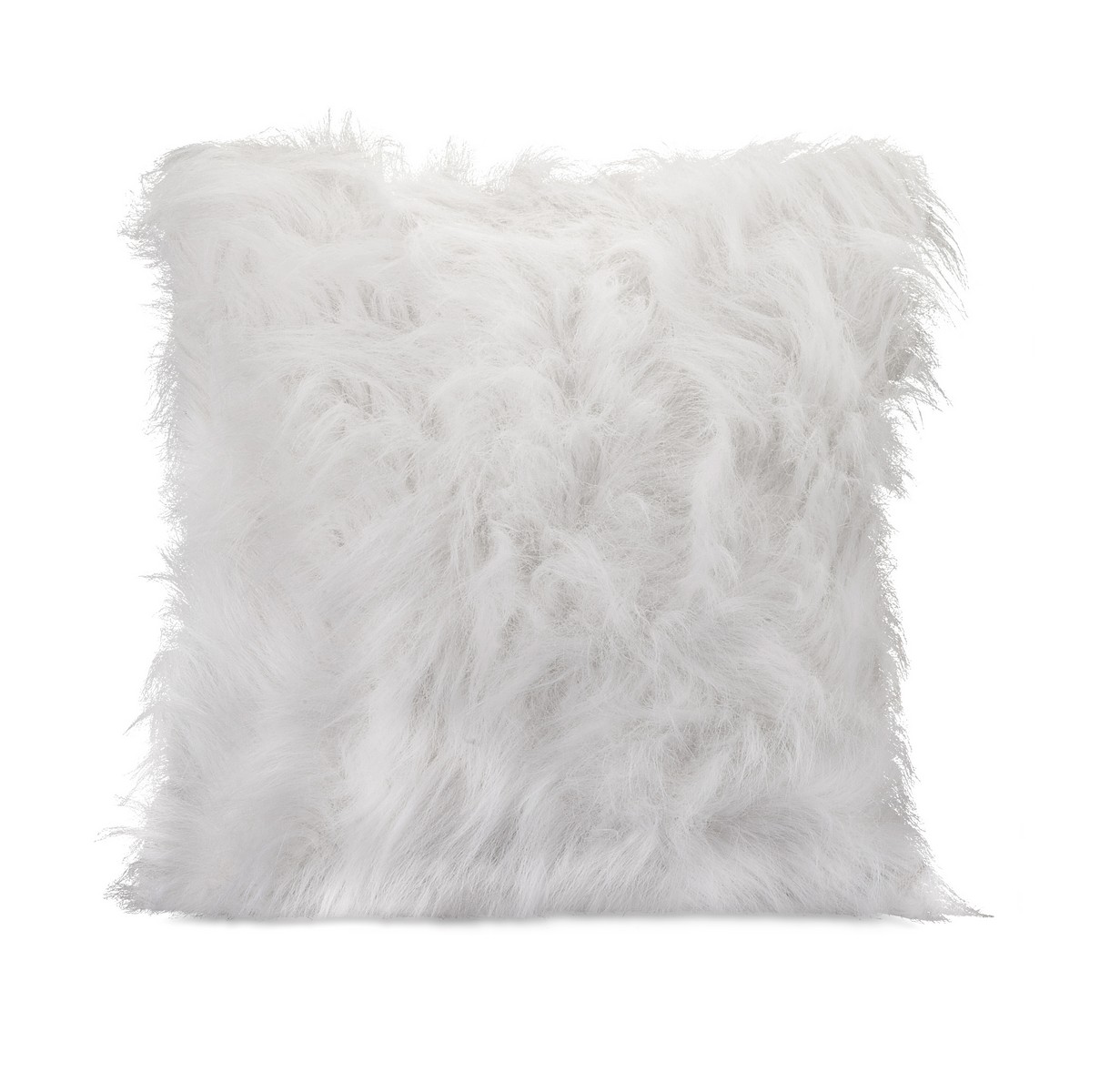 IMAX Nikki Chu White Faux Fur Pillow
