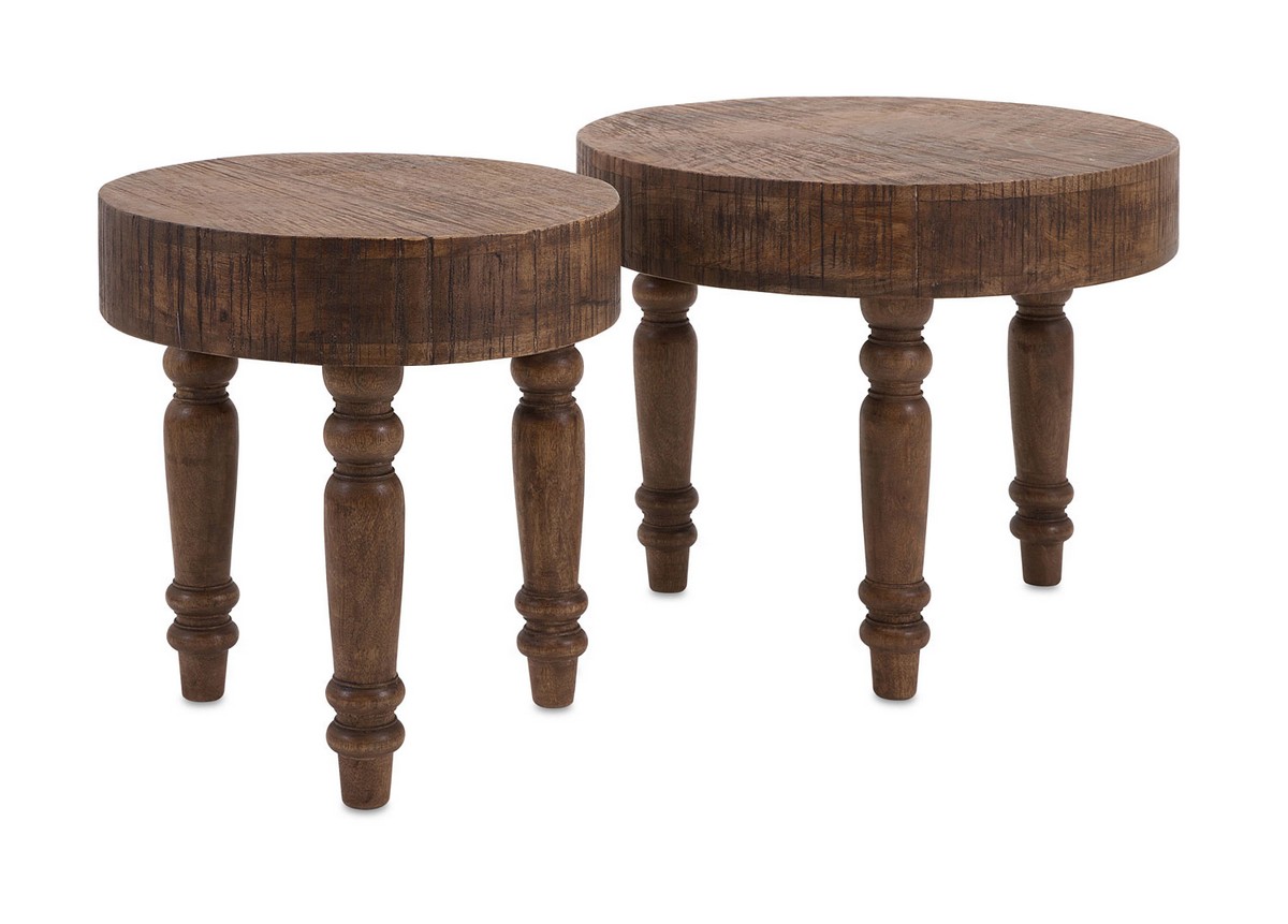 IMAX Hancock Wood Tables - Set of 2
