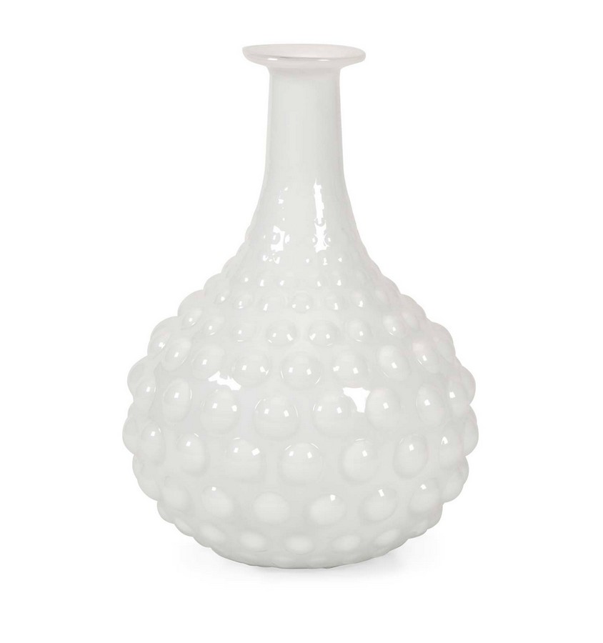 IMAX Simmons Milk Glass Vase