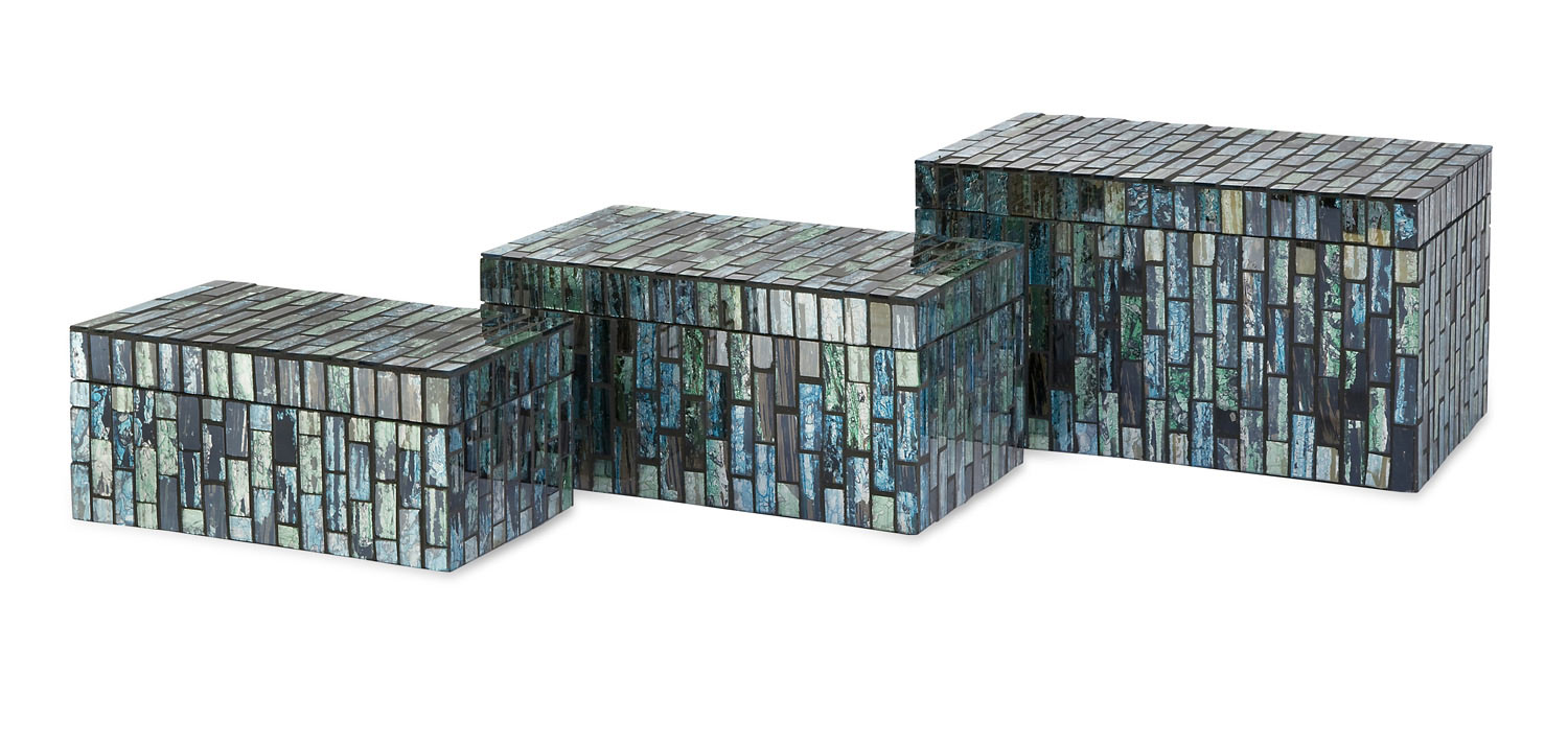IMAX Aramis Mosaic Boxes - Set of 3