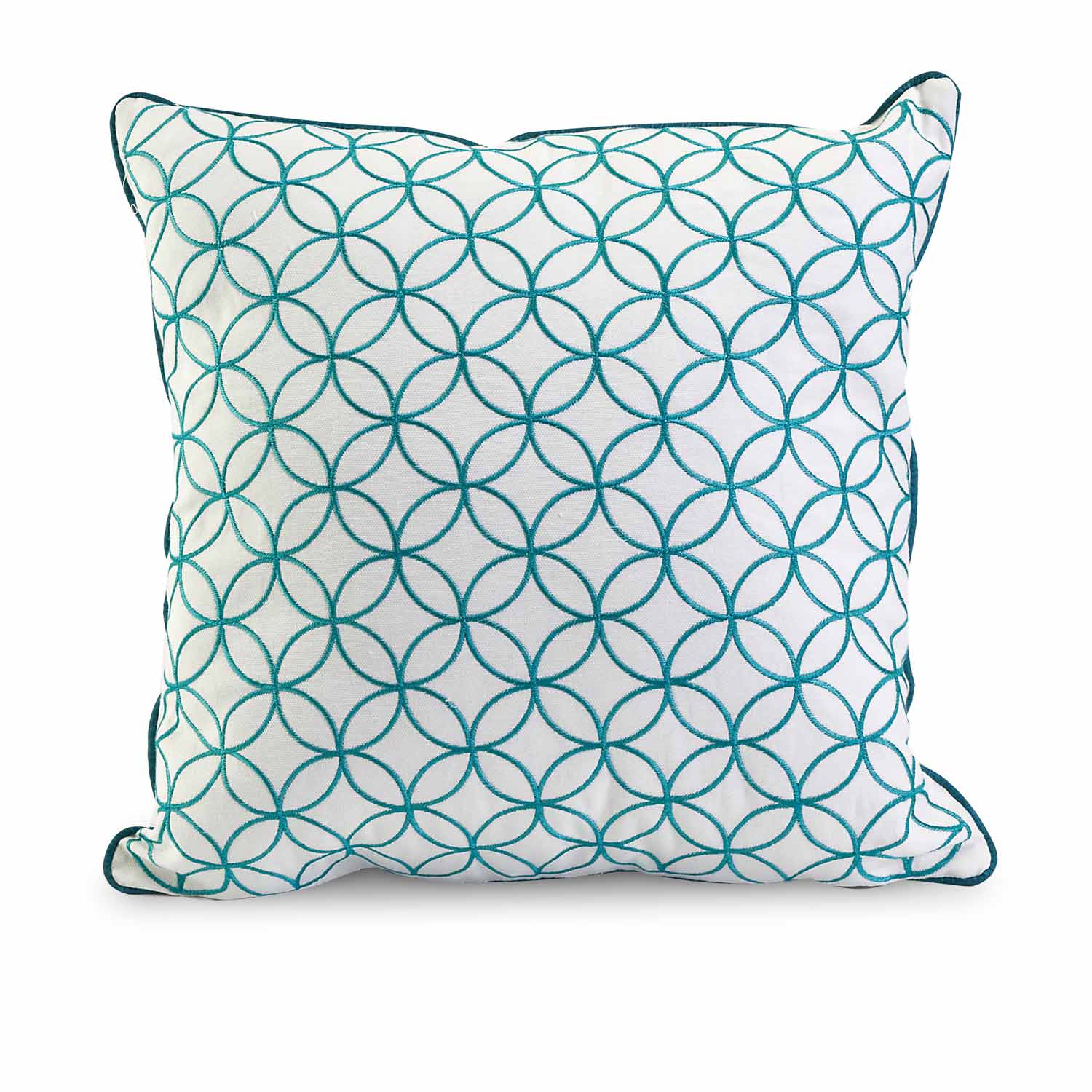 IMAX Essentials Blue Embroidered Pillow