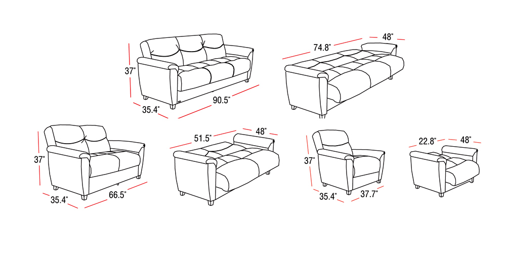 Istikbal Aspen Sleeper Sofa - Soft Cream