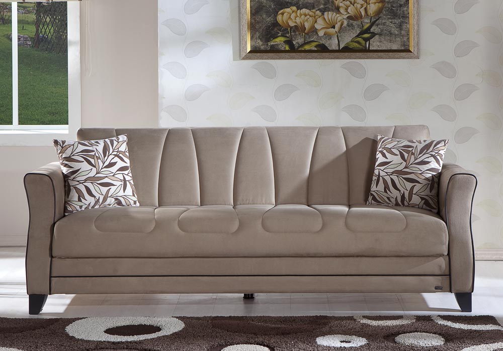 Istikbal Polaris Sleeper Sofa Rainbow Dark Beige PolarisSN0140 at