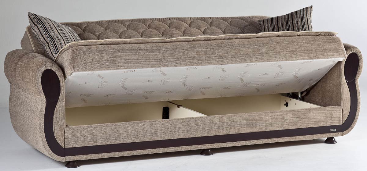 Istikbal Argos Sleeper Sofa - Zilkade Light Brown