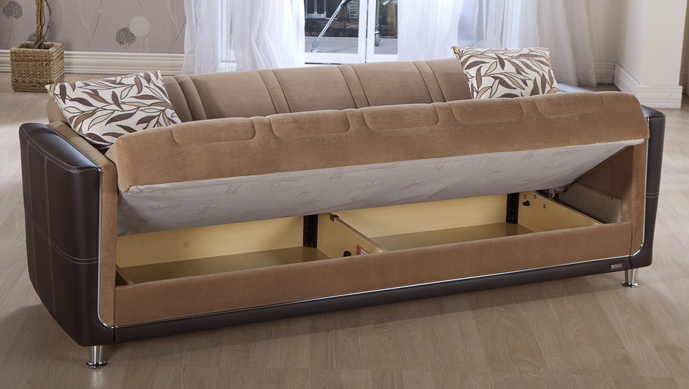 Istikbal Toledo Sleeper Sofa Phaselis Mustard ToledoSM0206 at