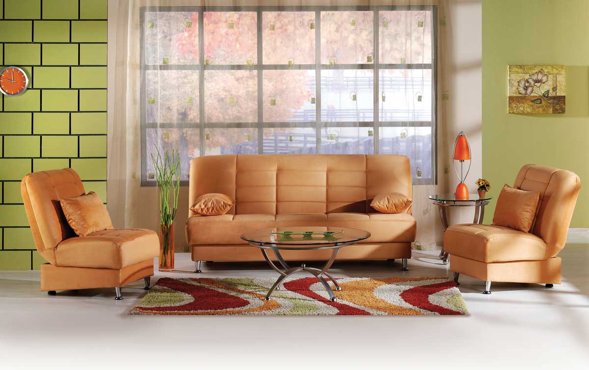 Istikbal Vegas Sofa Collection - Rainbow Light Orange