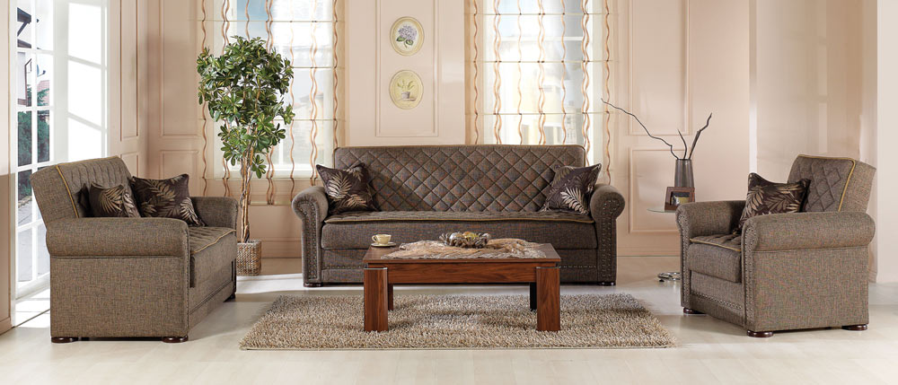 Istikbal Western Sleeper Love Seat - Terapy Light Brown