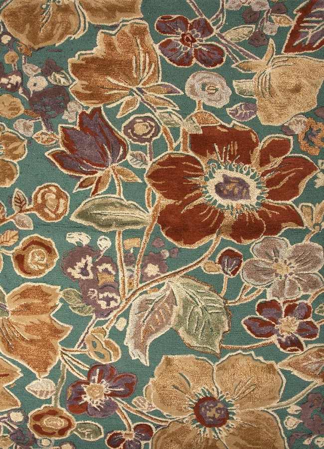 Jaipur Blue Floribunda BL72 Deep Sea Area Rug Jaipur Blue Floribunda BL72 Deep Sea Area Rug