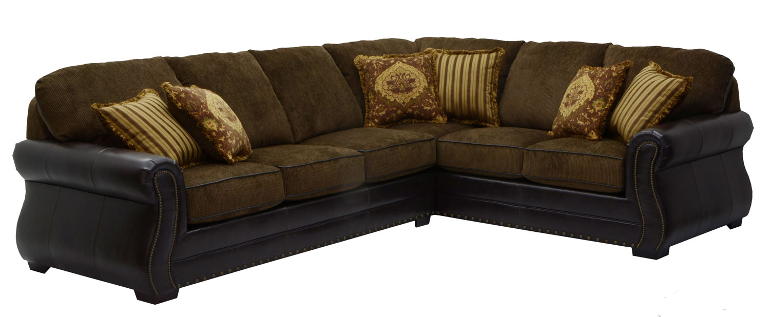 Jackson Austin Sectional Sofa Set Walnut JF32026272SETWalnut at