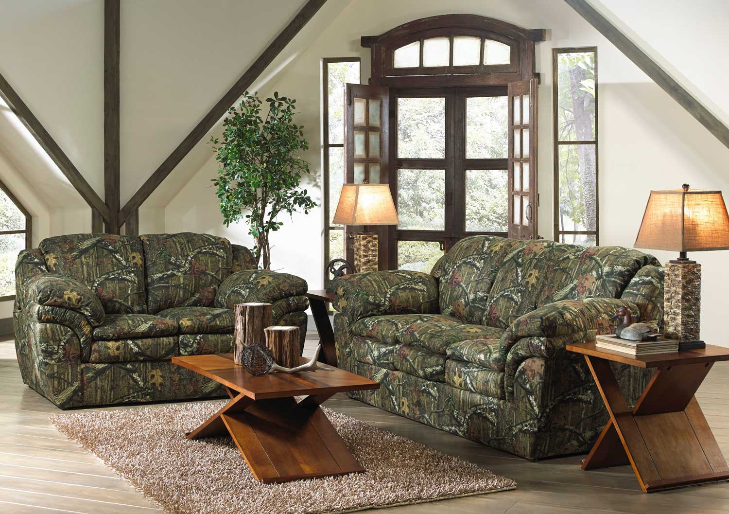 Jackson Duck Dynasty Huntley Sofa Set - Mossy Oak Infinity