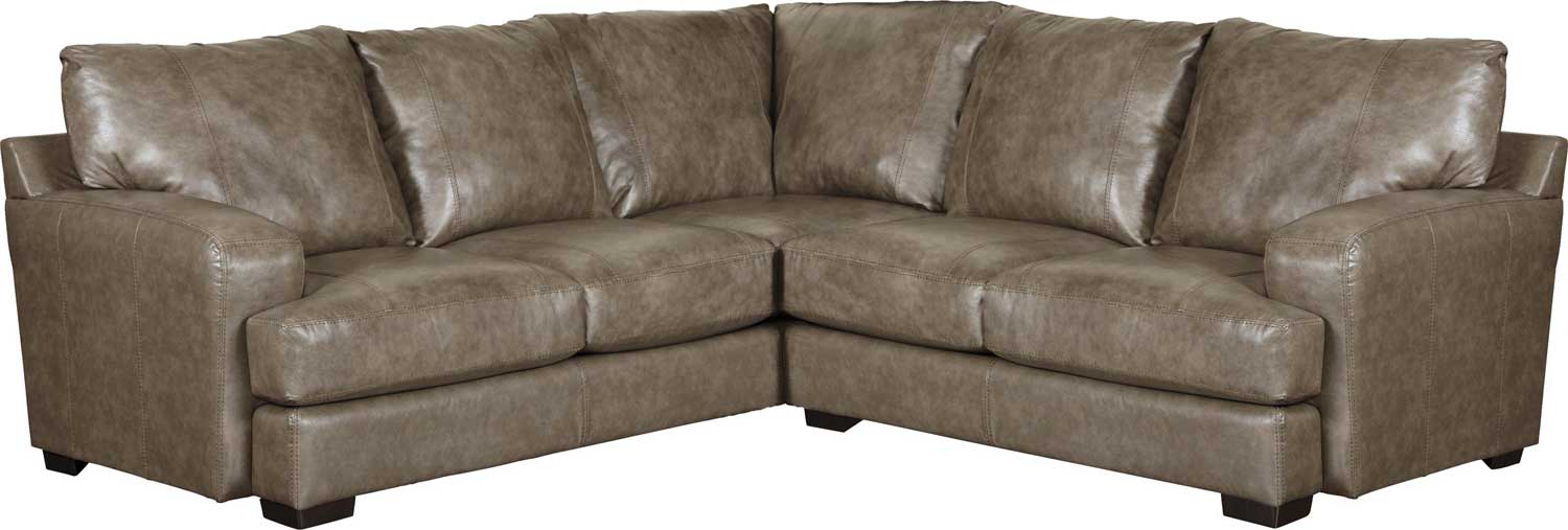 Jackson Barrington Leather Match Sectional Sofa Set A - Smoke