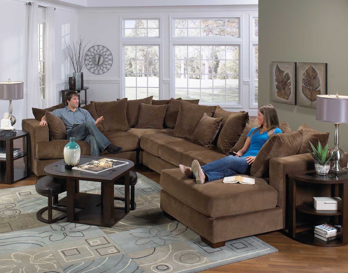 Jackson Ferguson Sectional Sofa Set B - Leather Color