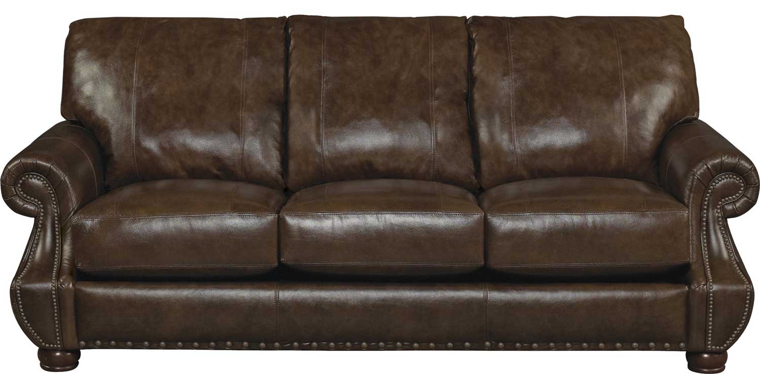 Jackson Dawson Top Grain Leather Match Sofa - Timber