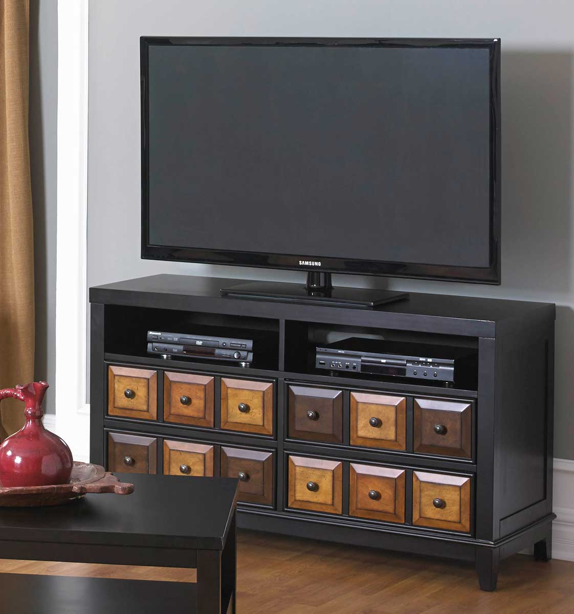 Jackson 857 Series TV Console with Wine Shelf