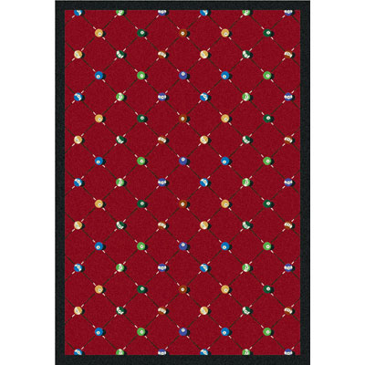Joy Carpet Billiards Rug - Red