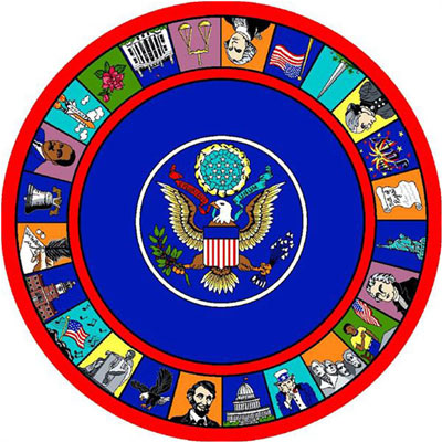 Joy Carpet Symbols of America Rug