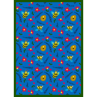 Joy Carpet Bee Attitudes Rug - Blue