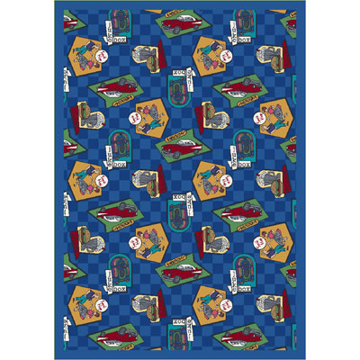 Joy Carpet Fabulous Fifties Rug - Blue