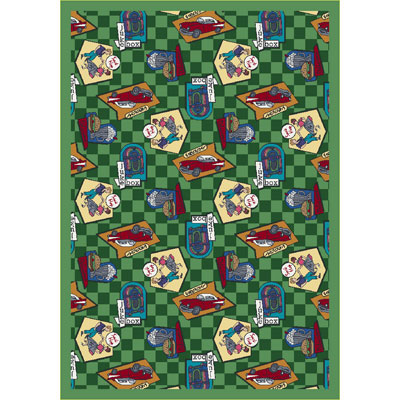 Joy Carpet Fabulous Fifties Rug - Green