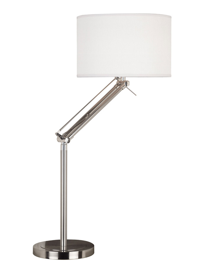 Kenroy Home Hydra 1 Light Adjustable Table Lamp - Brushed Steel