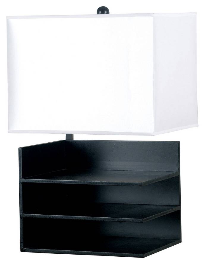 Kenroy Home Inbox Table Lamp - Black