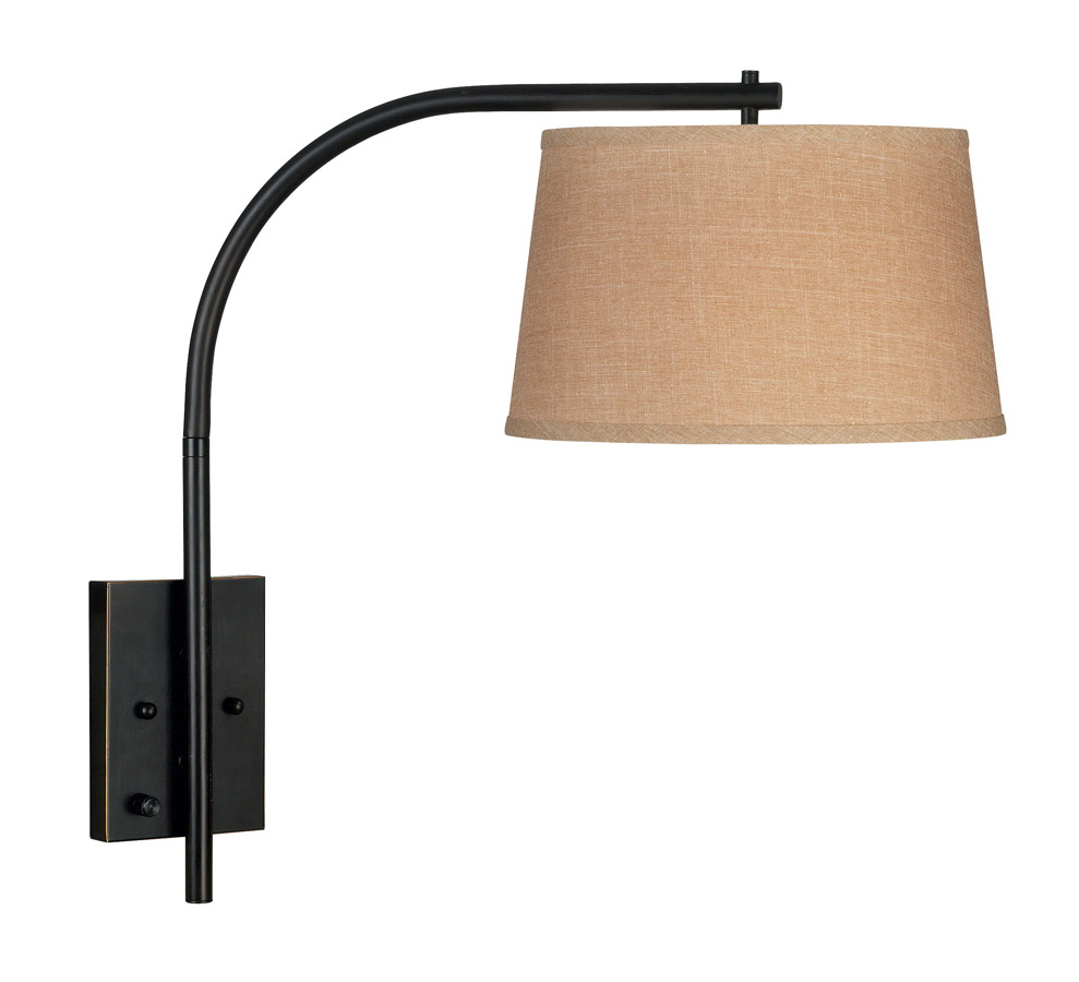 Kenroy Home Sweep 1 Light Wall Swing Arm Lamp - Oil Rubbed Bronze