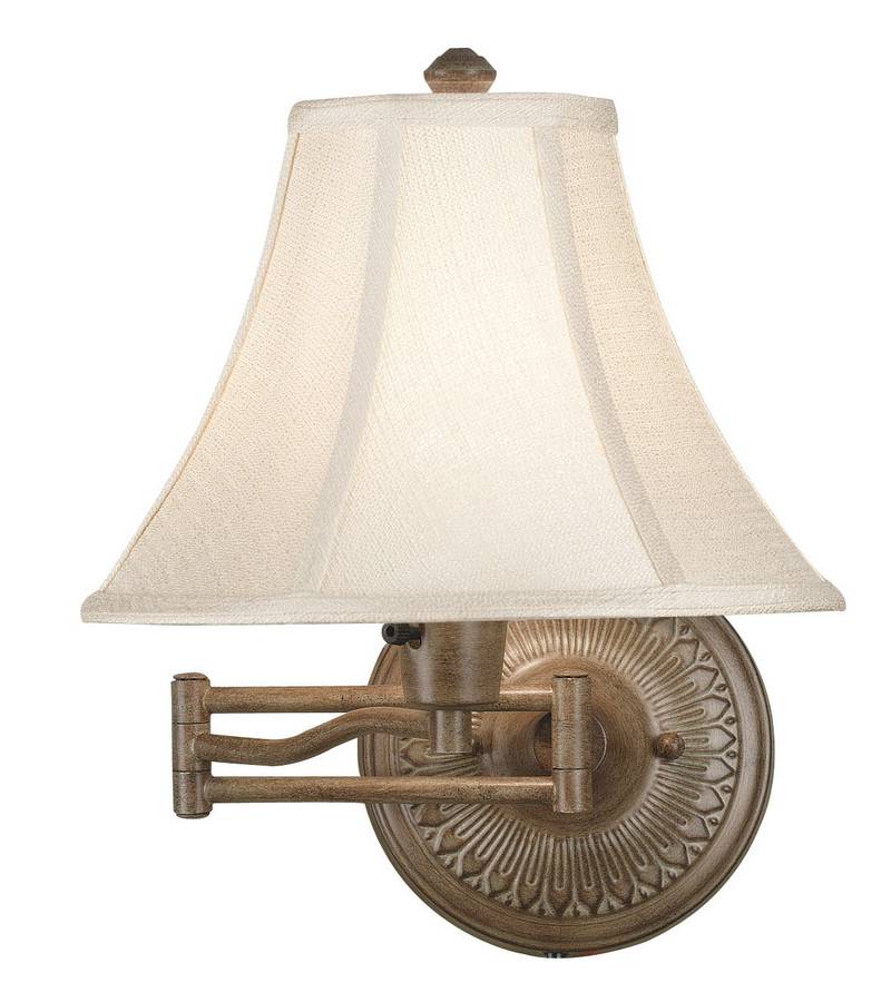 Kenroy Home Amherst Swing Arm Wall Lamp - Nutmeg