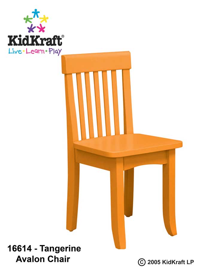 KidKraft Avalon Chair - Tangerine - Kidkraft