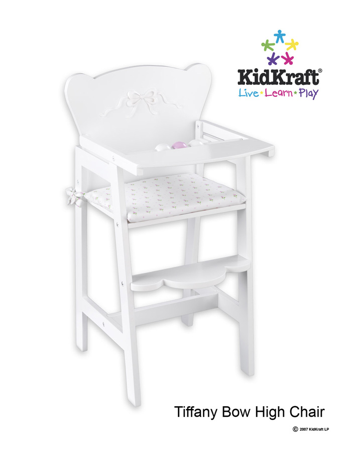 KidKraft Tiffany Bow Lil Doll High Chair - Kidkraft