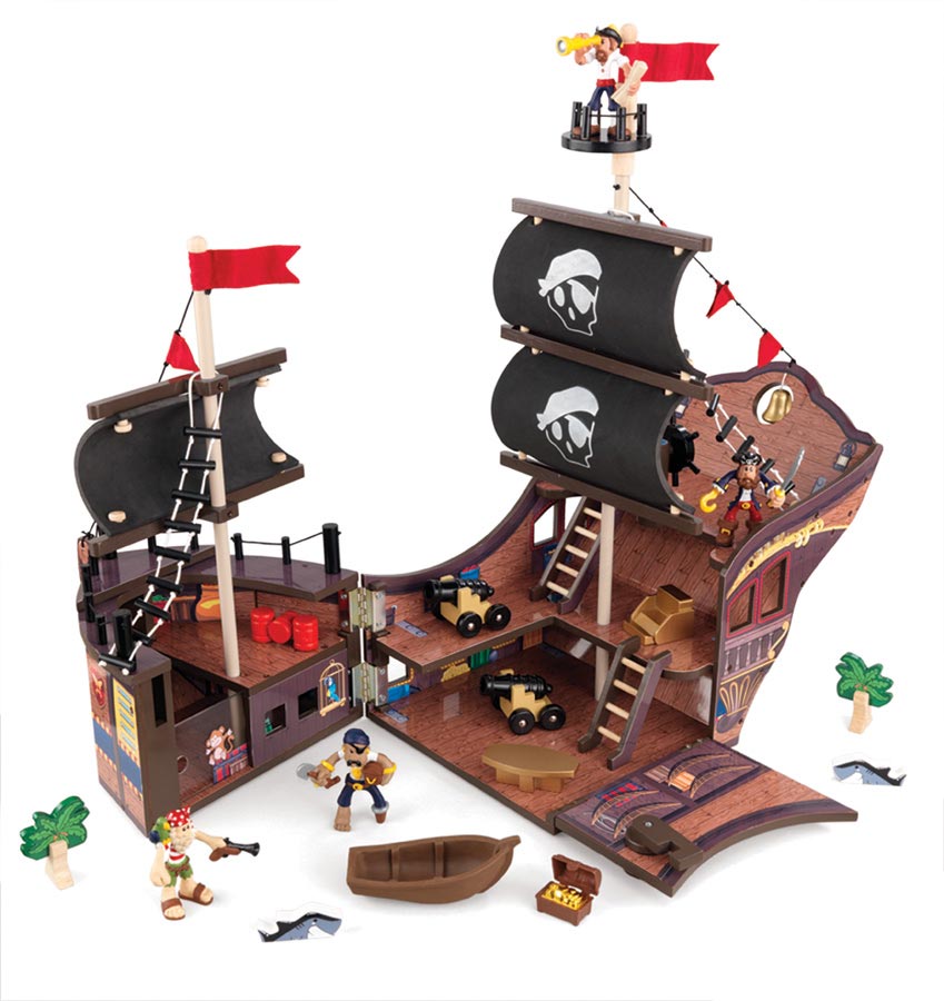 KidKraft Fun Explorers Pirate Ship Set