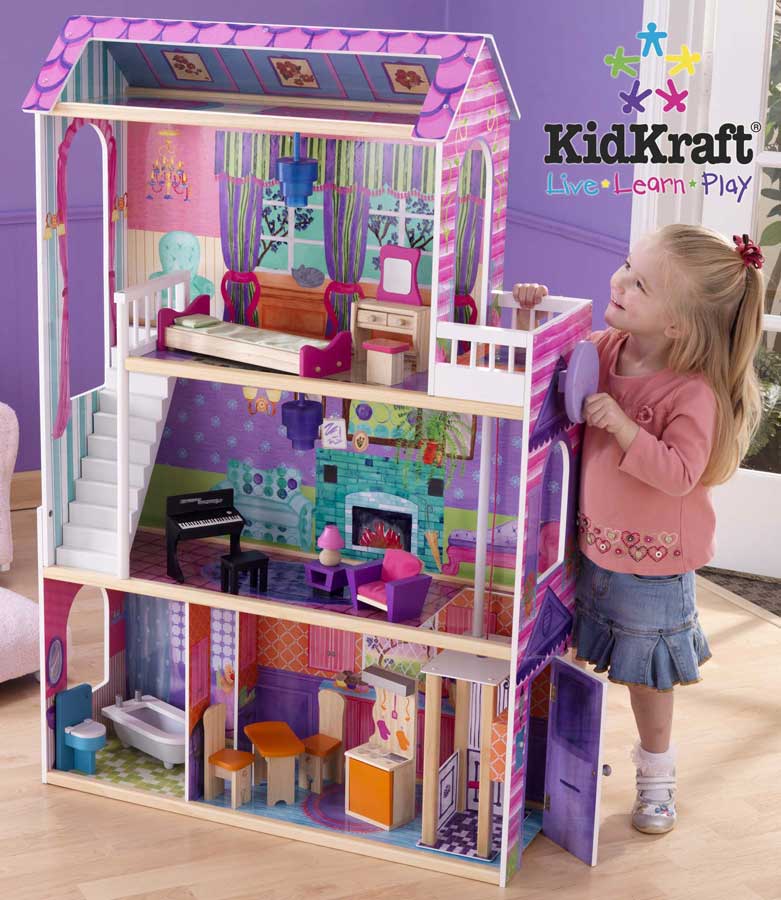 KidKraft Interactive Dollhouse With 14 Pcs Furniture Kidkraft 65033   KK 65031 Interactive 