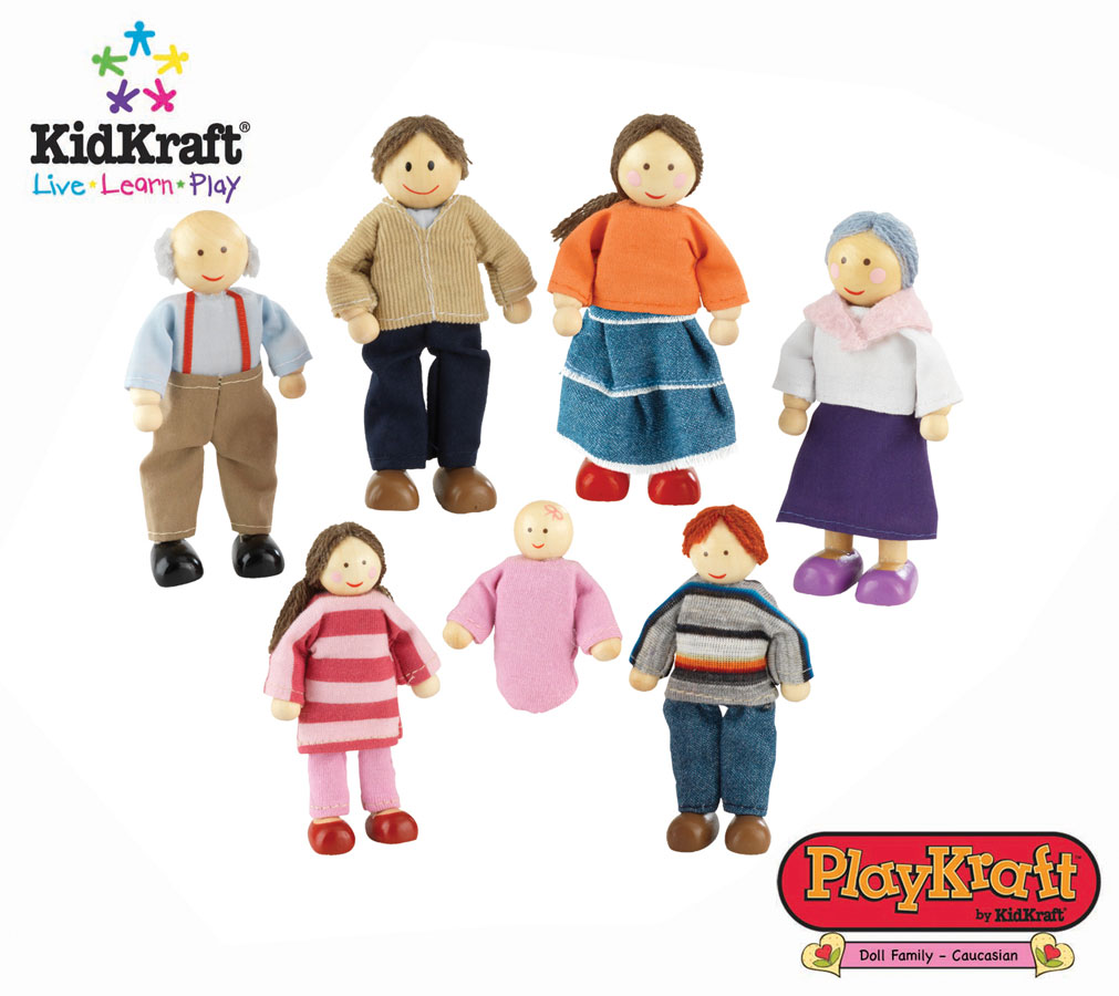 KidKraft Doll Family of 7 Caucasian - PlayKraft by Kidkraft
