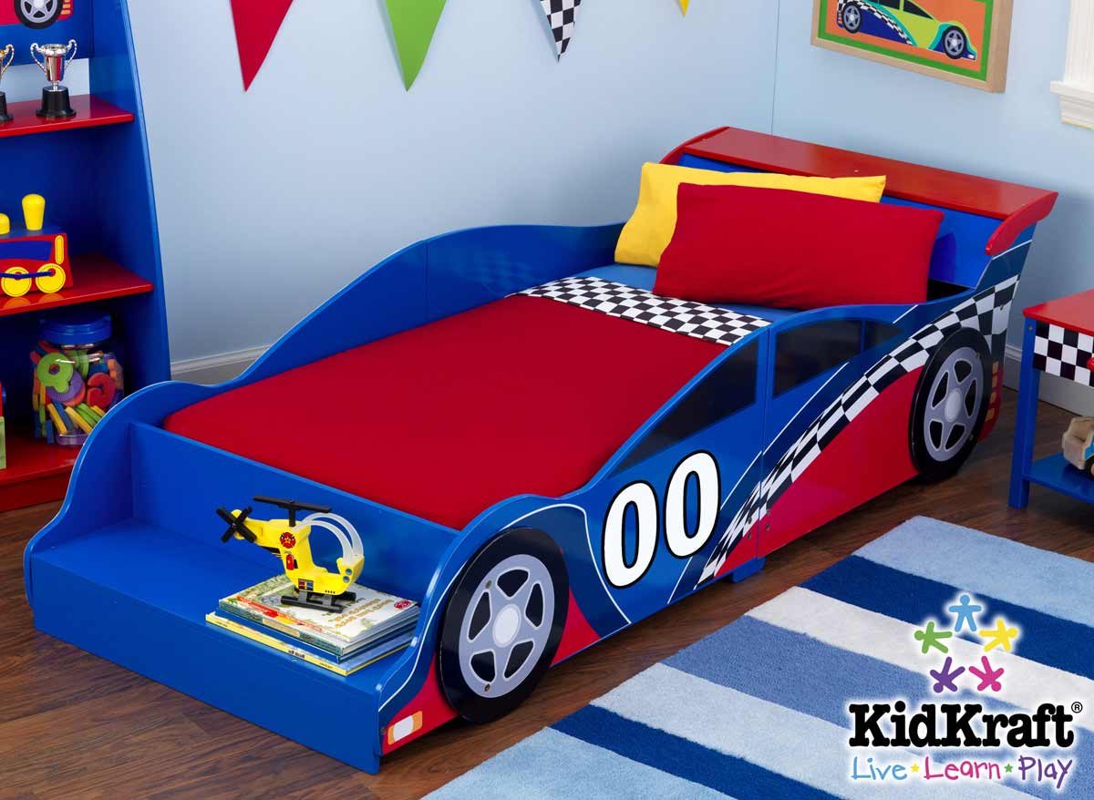 KidKraft Racecar Toddler Cot Bed