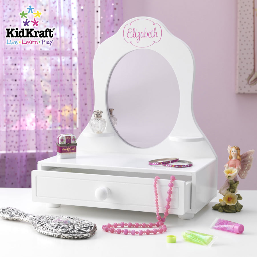 KidKraft White Tabletop Vanity