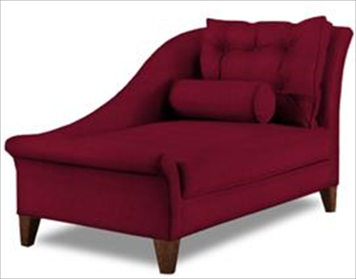 Klaussner Lincoln Chaise Lounge - Microsuede Cinnabar