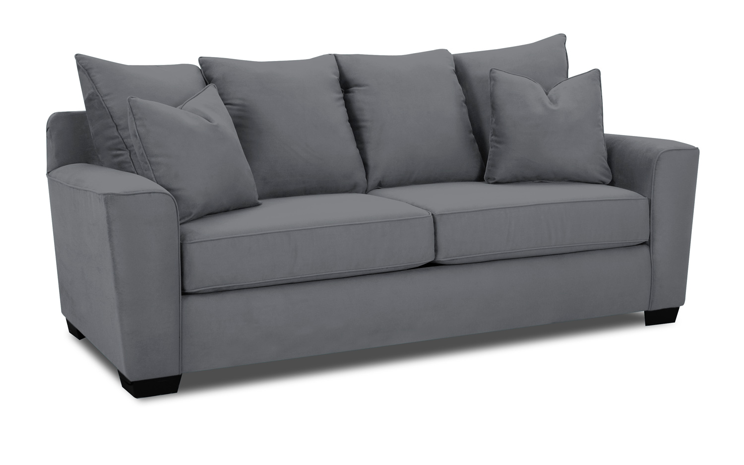 Klaussner Heather Sofa - Microsuede Charcoal