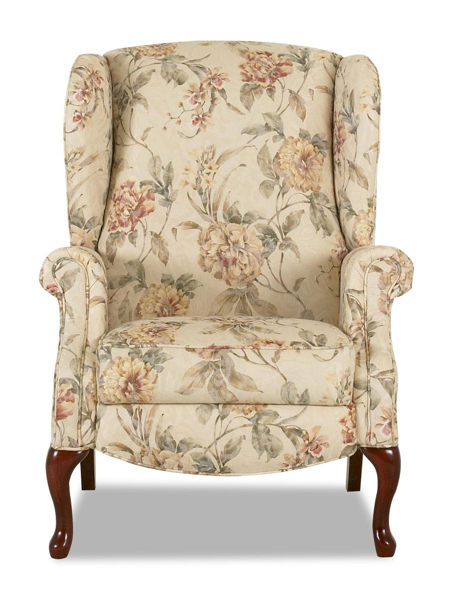 Klaussner Mahogany High Leg Reclining Chair Klaussner Mahogany High Leg Reclining Chair