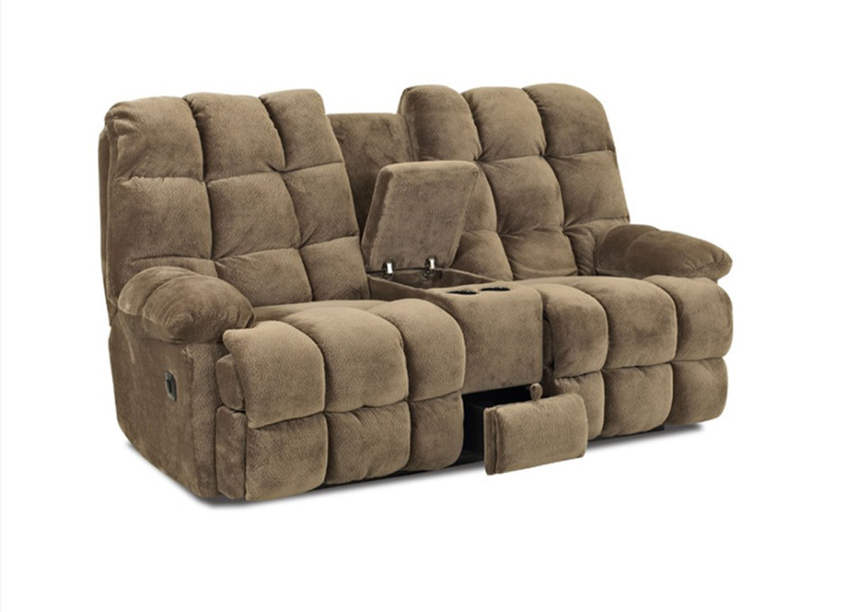 Klaussner Brownsville Console Reclining with Loveseat - Challenger Mocha