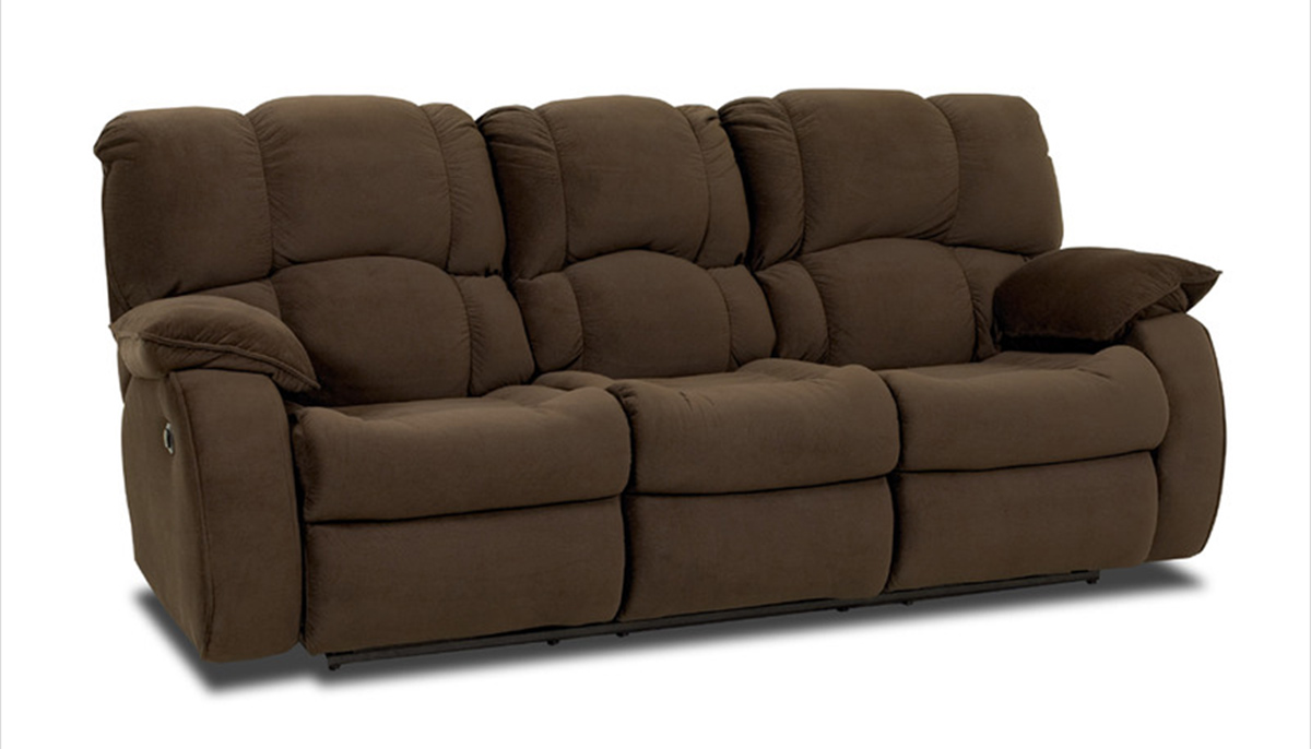 Klaussner Travis Reclining Sofa - Swaddle Brown